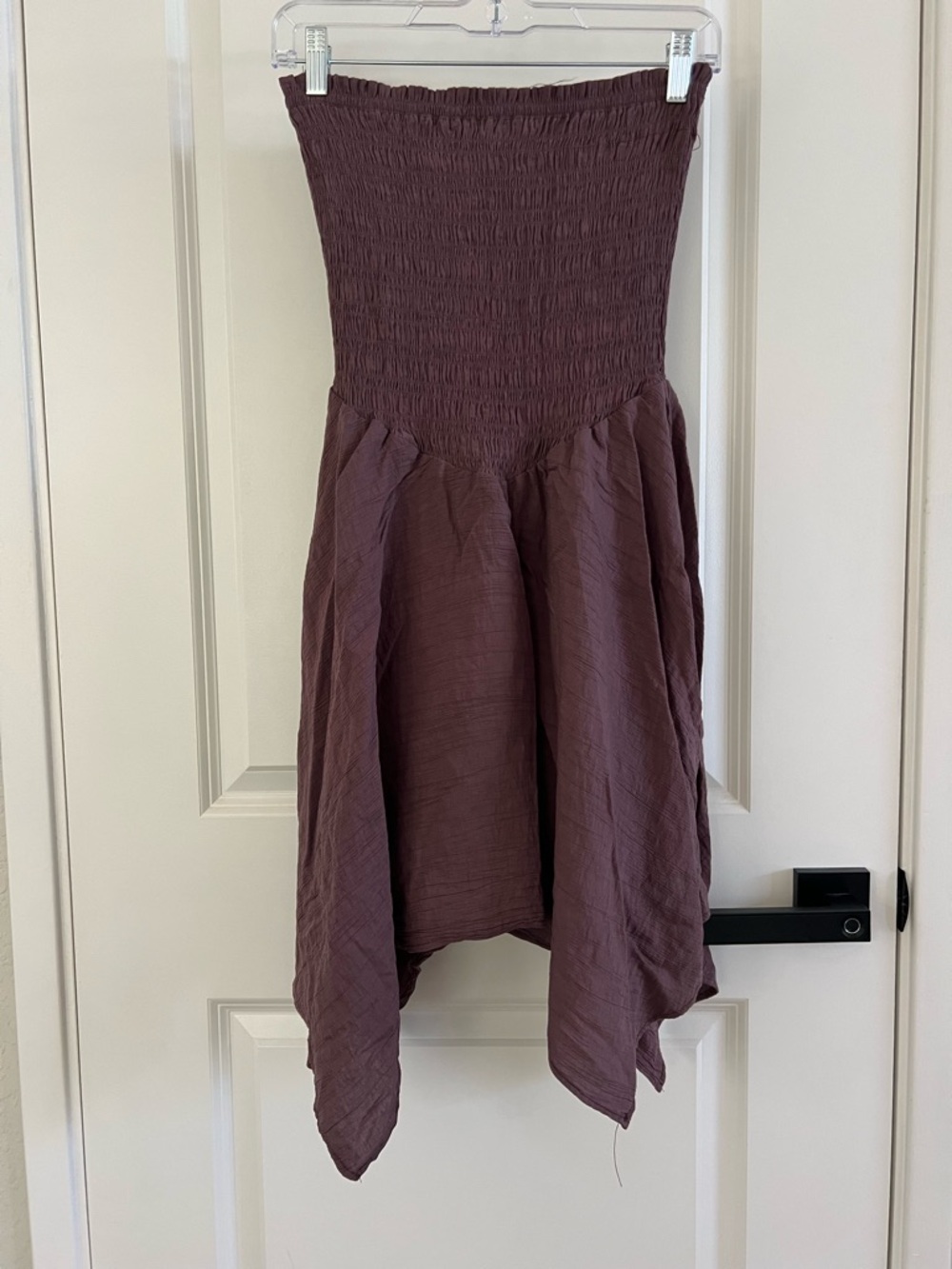 Strapless Mauve Mini Dress